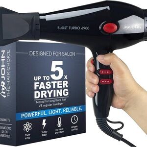JOHN Turbo 6900 Ionic 2200W Professional Salon Blow Dryer